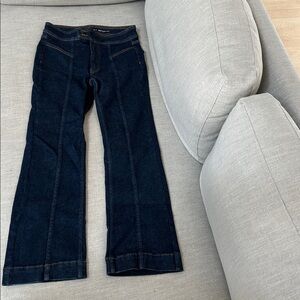 Pilcro Dark Blue Straight Leg Women's Jeans